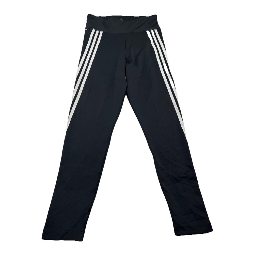 Adidas AEROREADY Women's 7/8 Tights GP2575 Black White Stripes Size M New‎